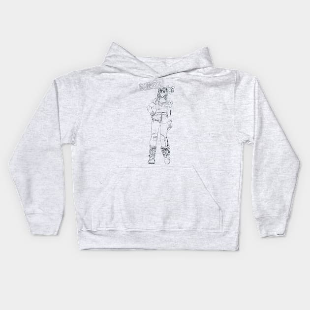 Bulma Fan Art Kids Hoodie by Soundtrack Alley